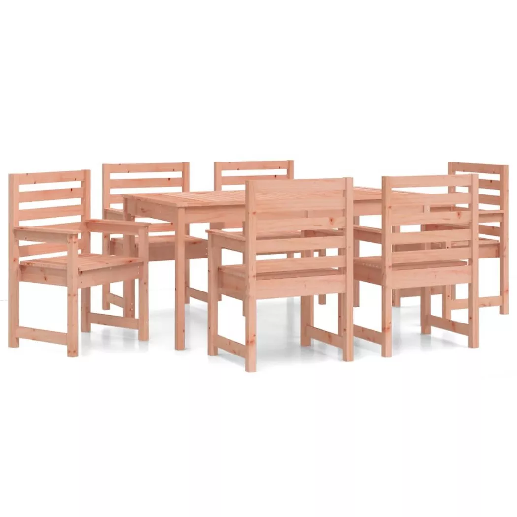 vidaXL Ensemble à manger de jardin 7 pcs bois massif Douglas