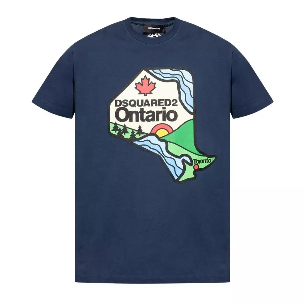 Dsquared2 - Ontario T-Shirt, für Herren, Marine, Größe XXL