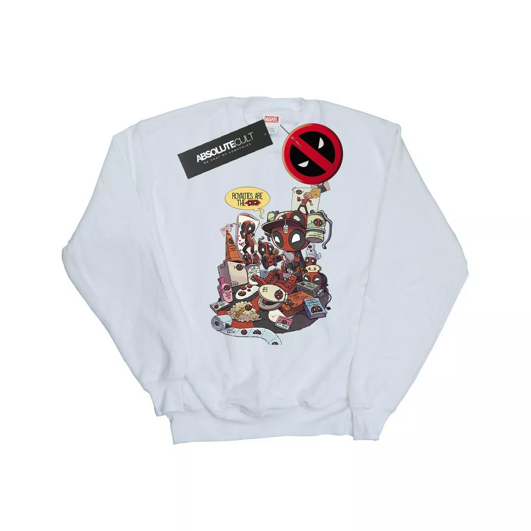 MARVEL - Merchandise Royalties Sweatshirt, für Herren, Weiss, Größe L