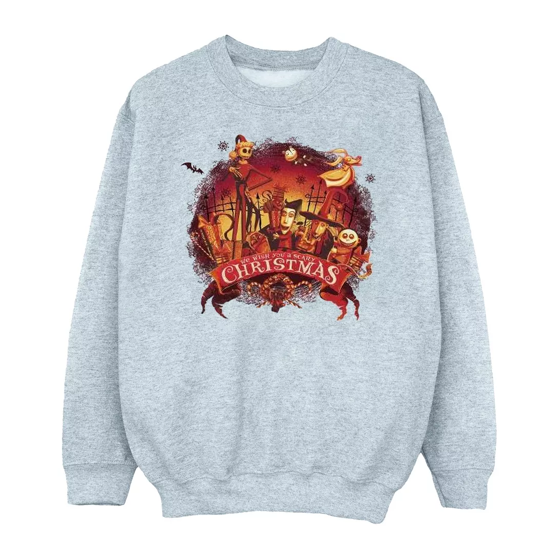 Disney - The Nightmare Before Christmas Sweatshirt, für Herren, Grau, Größe 4XL