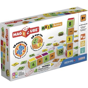 Magicube Maths Building 10 Magnetwürfel für Konstruktionen + 45 clip Baukasten Lernspielzeug