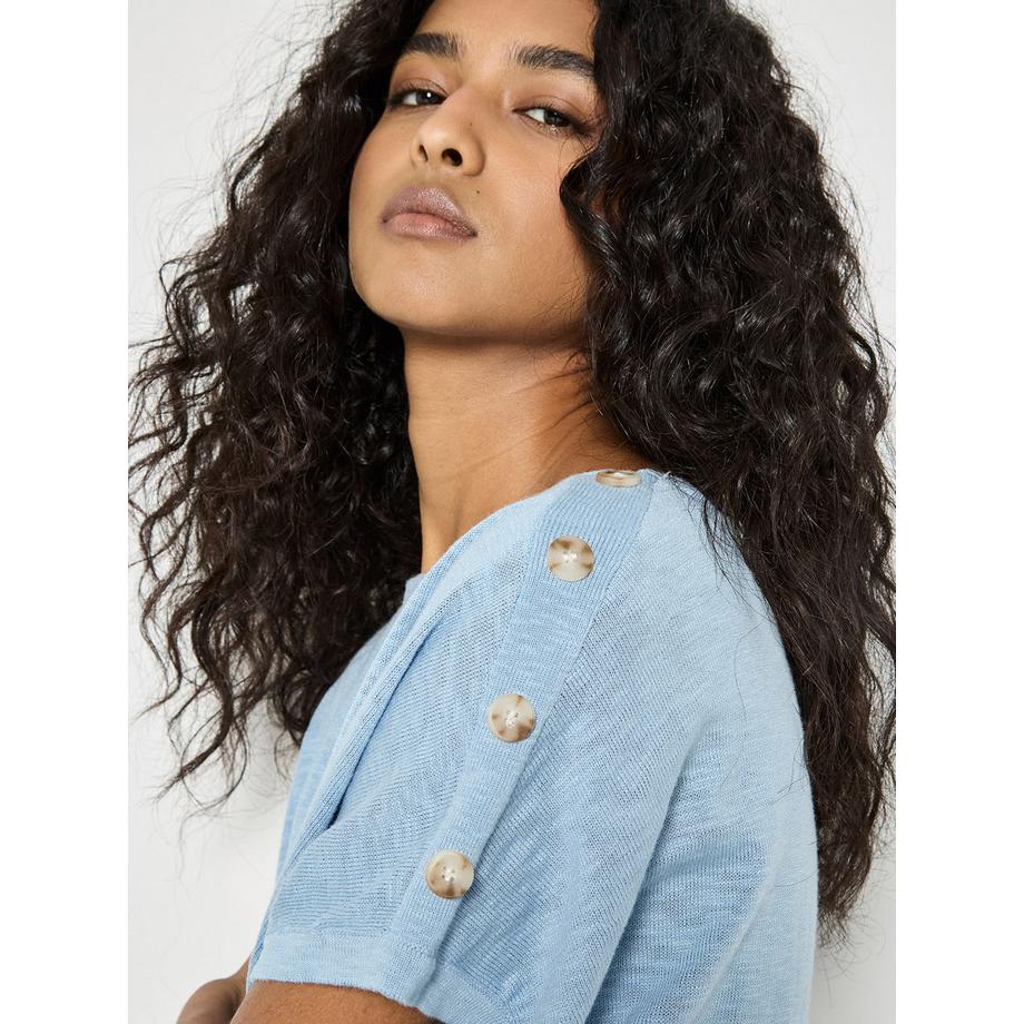 APRICOT T-shirt en maille avec boutons  