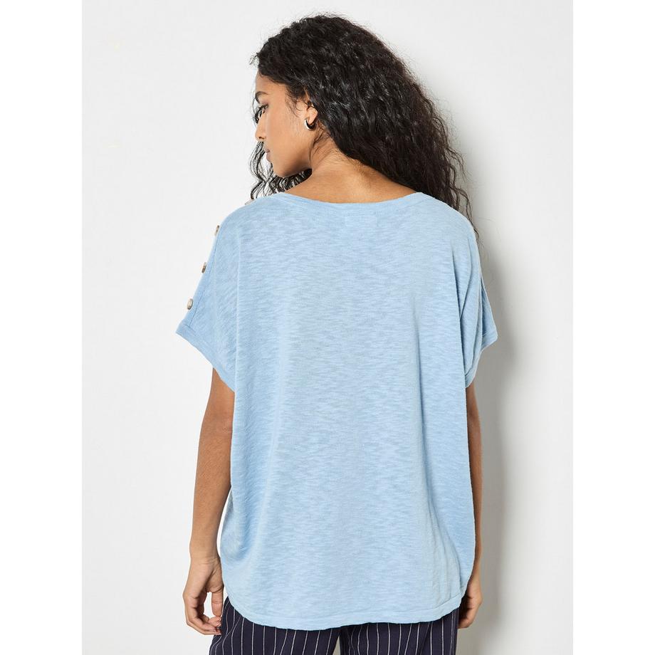 APRICOT T-shirt en maille avec boutons  