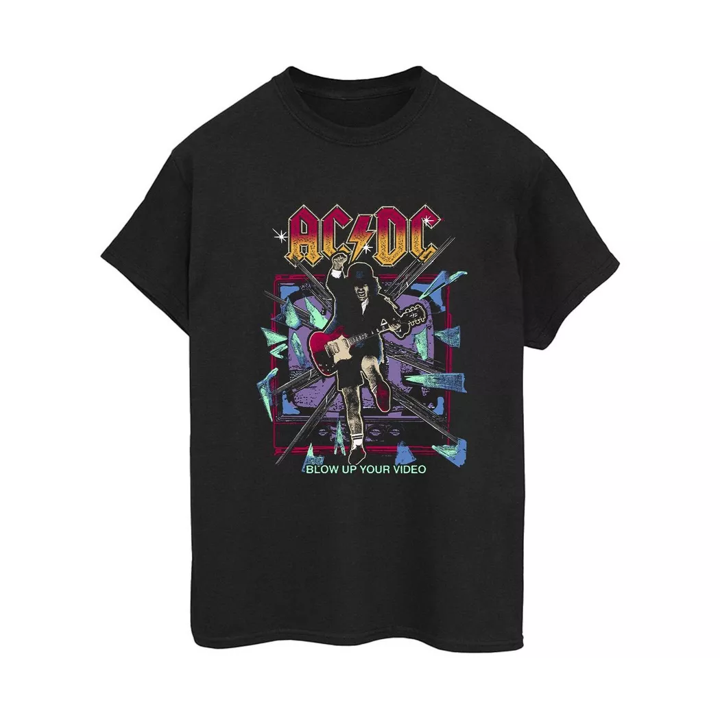 ACDC - Blow Up Your Video T-Shirt, für Damen, Schwarz, Größe M
