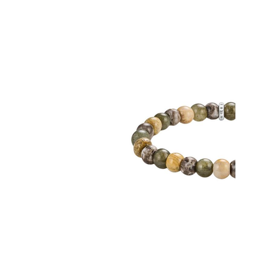 Thomas Sabo  Armband mit Labradorit und Krokodil-Jaspis-Perlen 