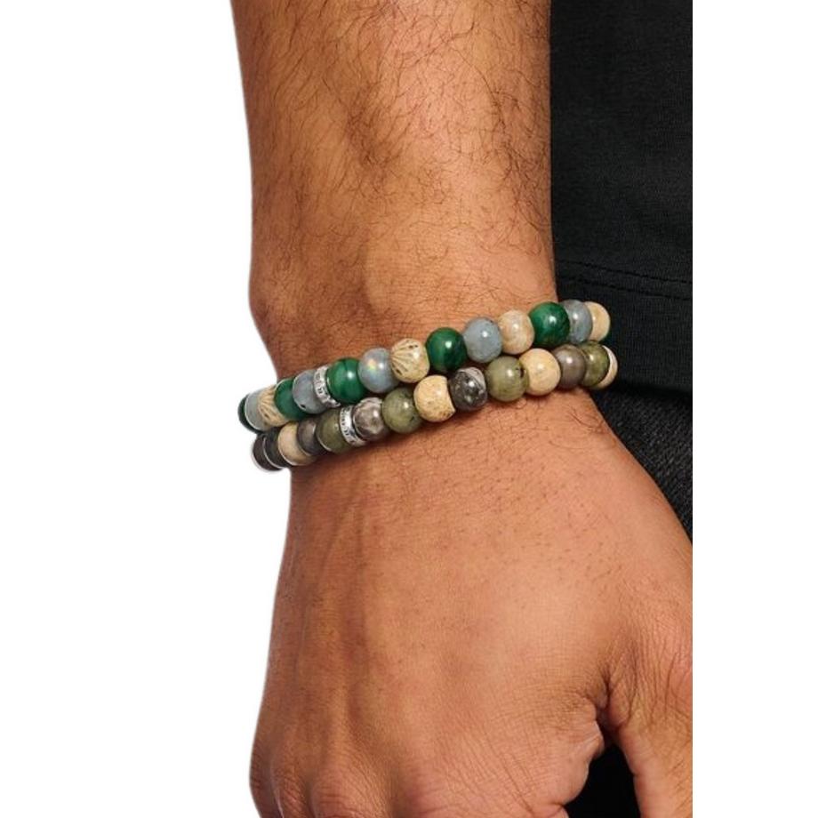 Thomas Sabo  Armband mit Labradorit und Krokodil-Jaspis-Perlen 