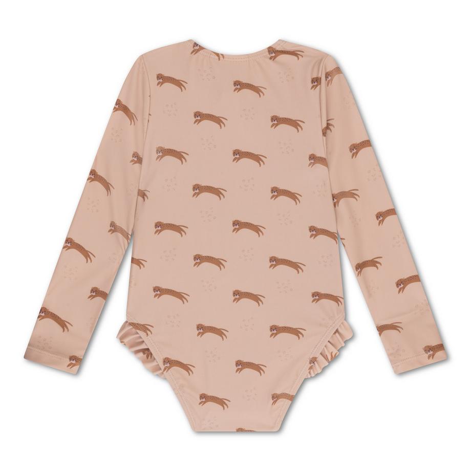 Swim Essentials Costume da bagno a maniche lunghe Leopard Animals  
