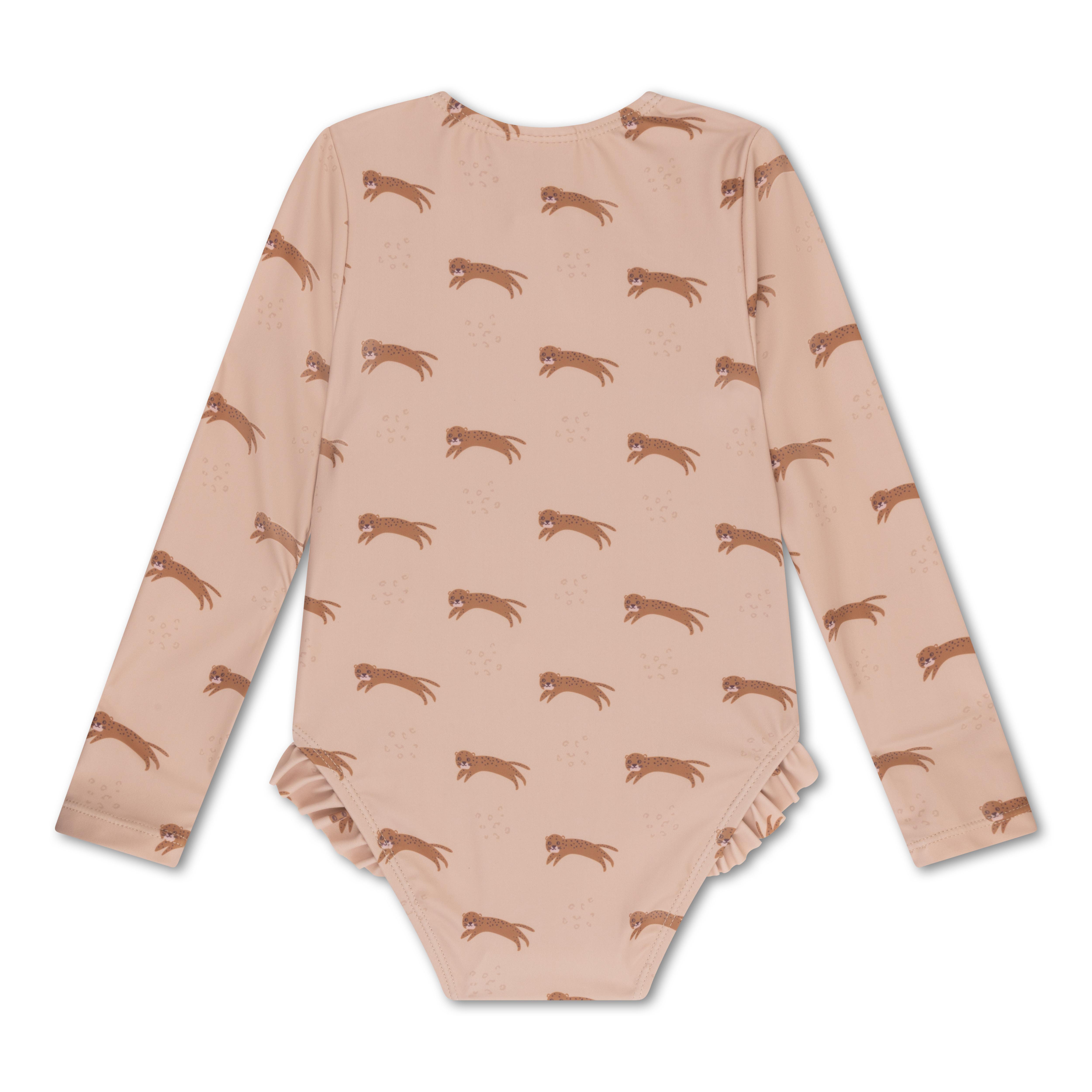 Swim Essentials Leopard Animals Langarm Badeanzug  