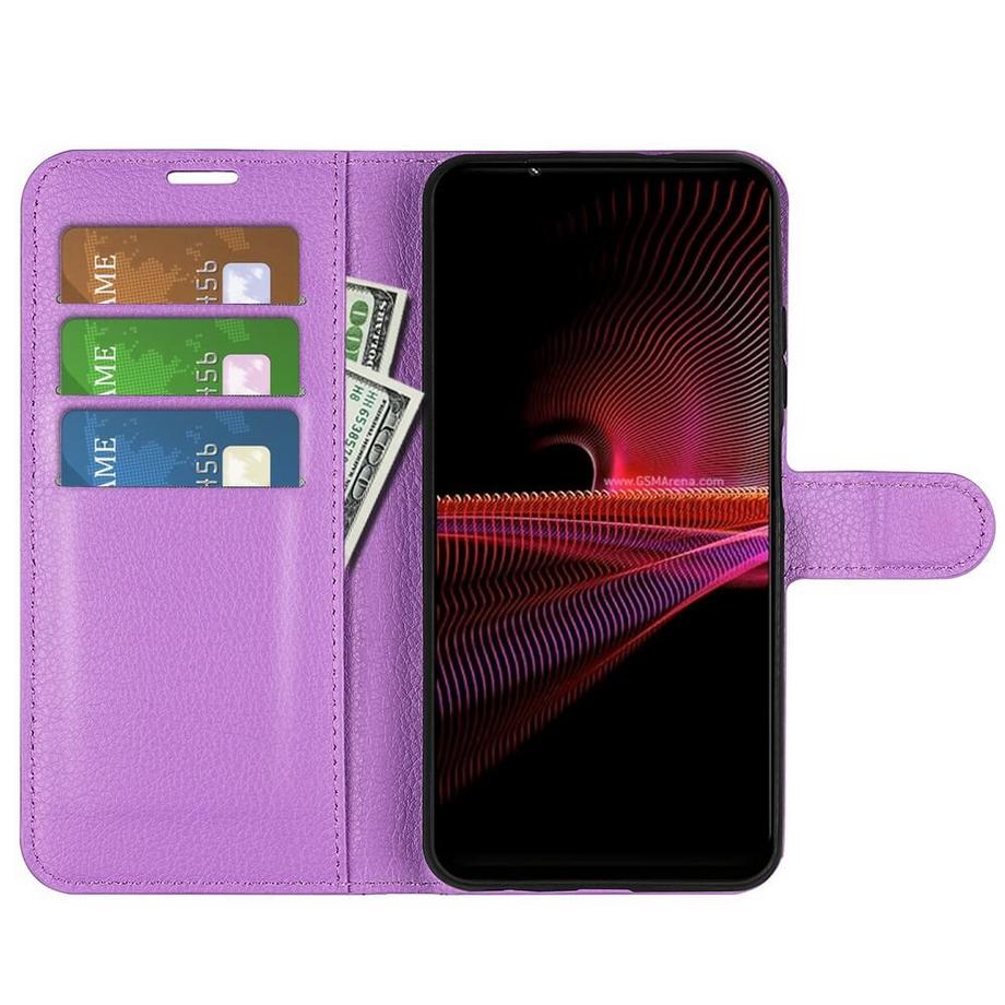 Cover-Discount  Sony Xperia 1 IV - Custodia in pelle rosso 