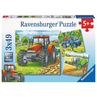 Ravensburger  Puzzle Grosse Landmaschinen (3x49) 