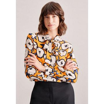 Blouse Lavallière Imprimé Manche longue Col