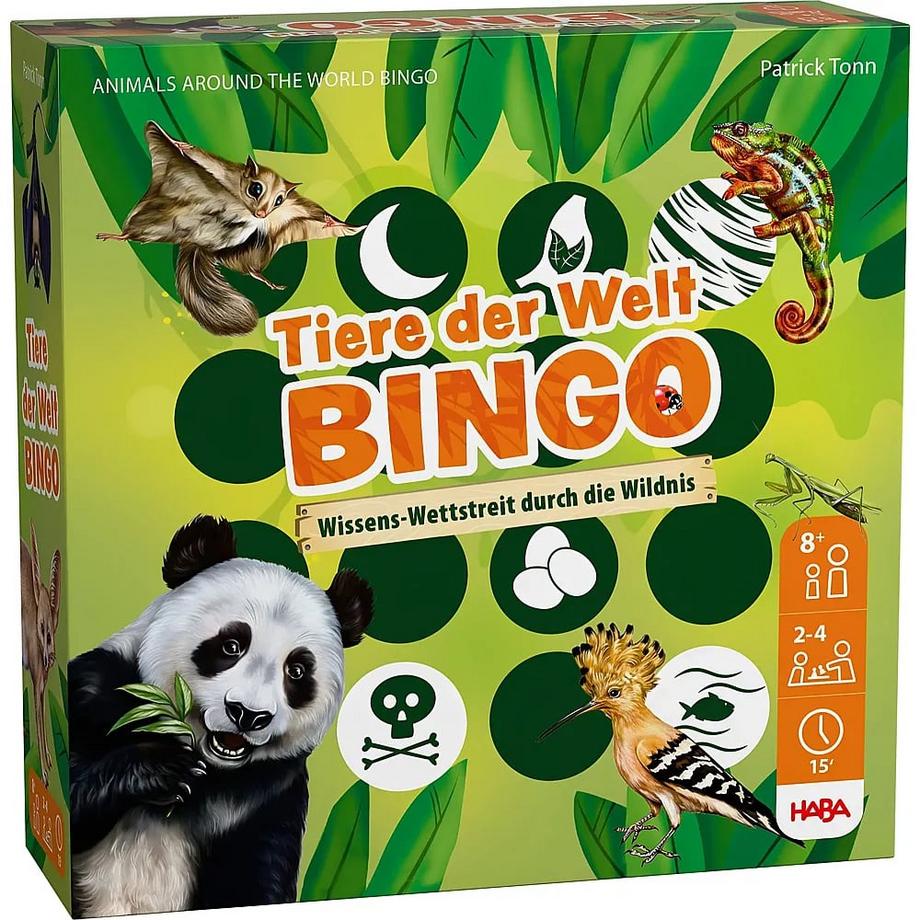 Tiere der Welt Bingo