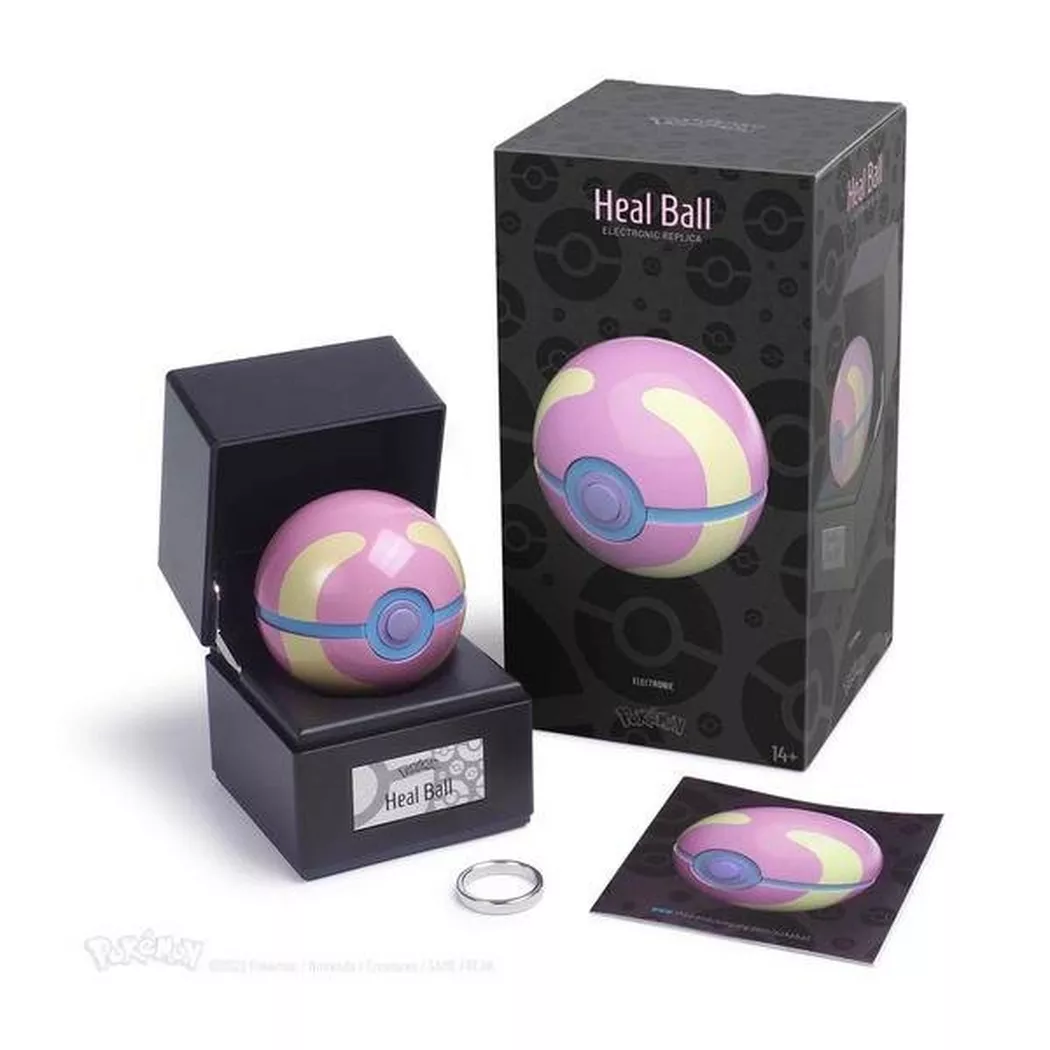 Nintendo - Pokémon: Die-Cast Collectible Heal Ball Replica, Multicolor