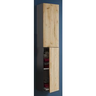 VCM Holz Badmöbel Wandregal Badregal Badezimmer Badschrank Hochschrank Lendas  