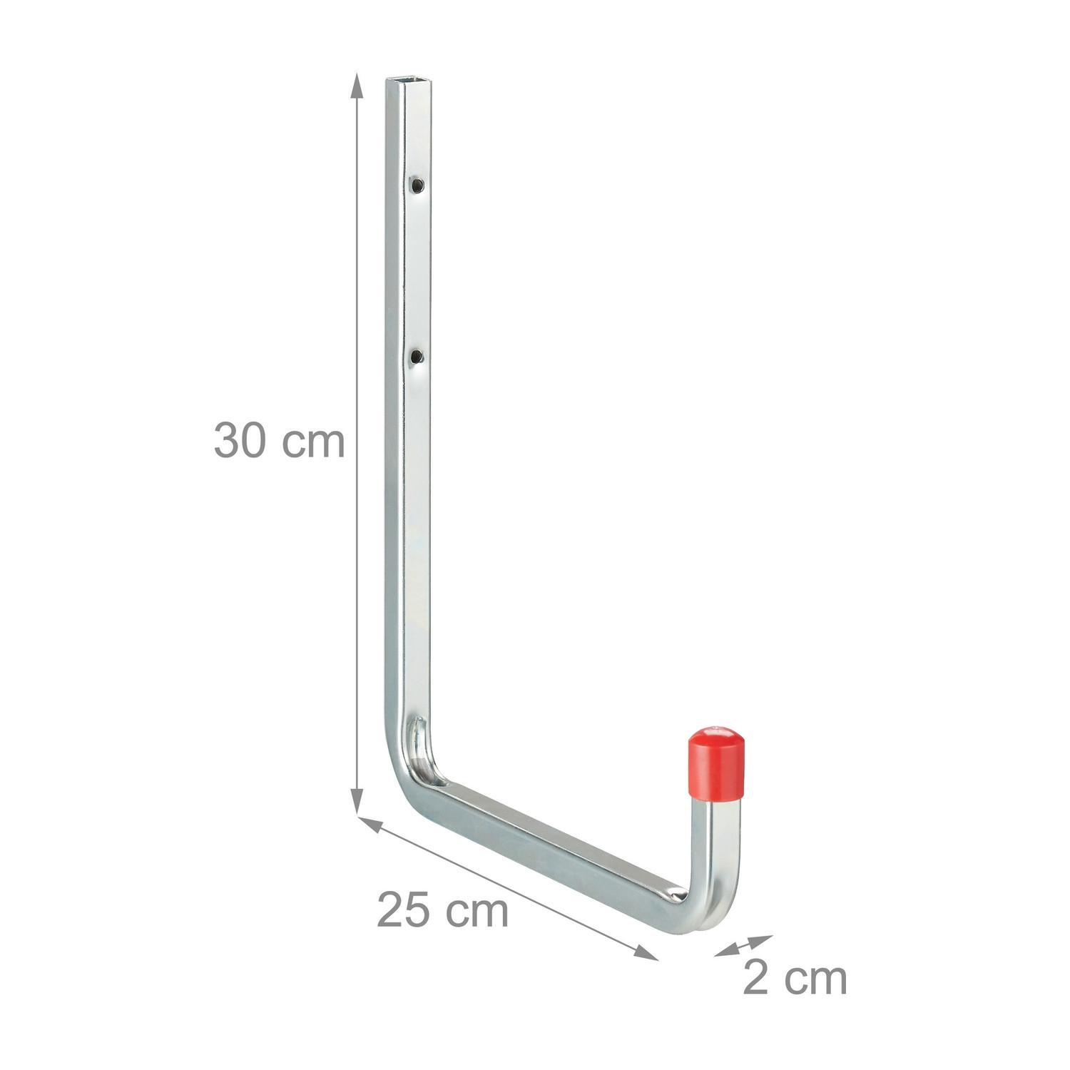 Northix Crochets muraux en acier en forme de U, 4 pièces  