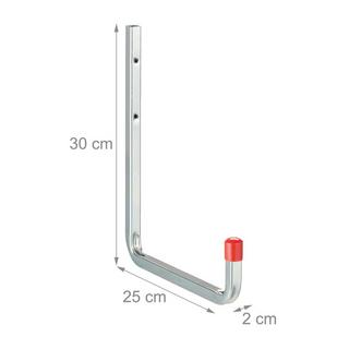 Northix Crochets muraux en acier en forme de U, 4 pièces  