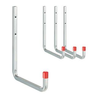 Northix Crochets muraux en acier en forme de U, 4 pièces  