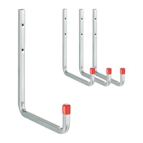 Northix Crochets muraux en acier en forme de U, 4 pièces  