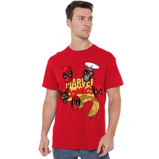 Deadpool Bedrucktes Kurzarm T-Shirt  