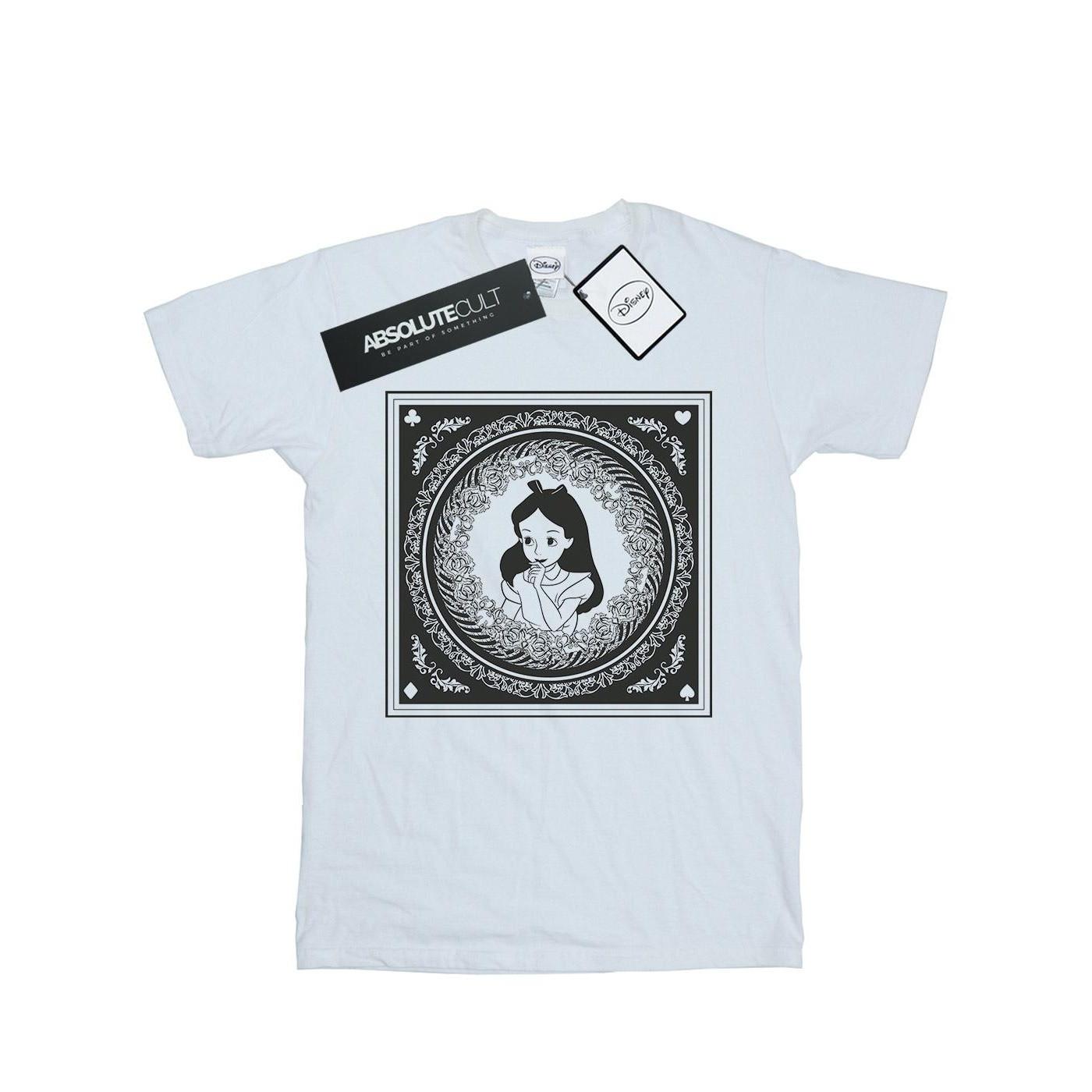 Image of Alice In Wonderland Box Tshirt Mädchen Weiss 128