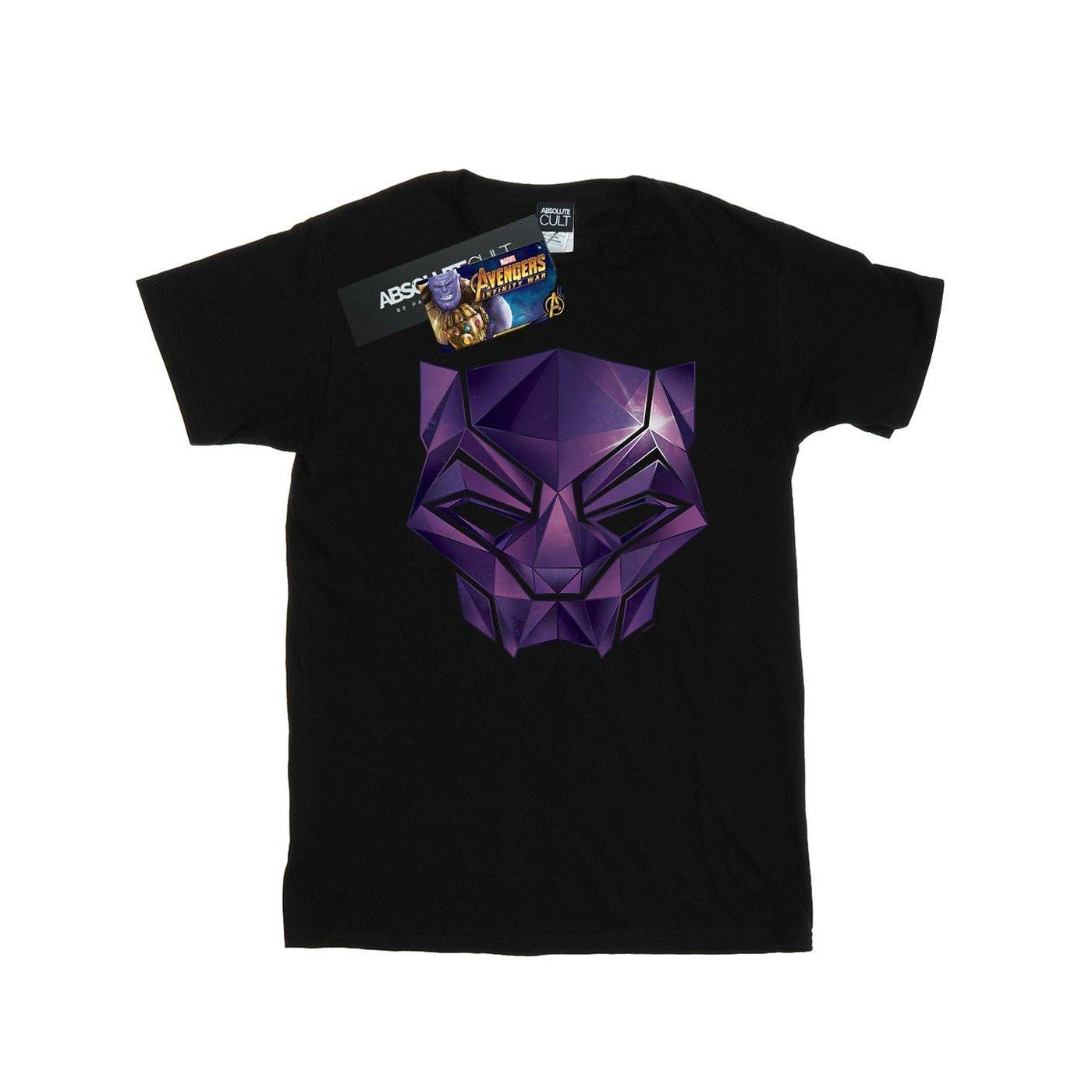 Image of Avengers Infinity War Black Panther Geometric Tshirt Herren Schwarz M