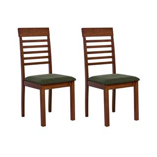 Beliani Lot de 2 chaises de salle à manger en Bois d'hévéa Cottage ORTLEY  