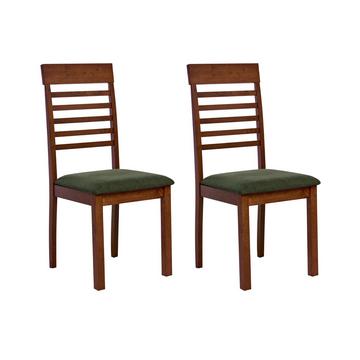 Lot de 2 chaises de salle à manger en Bois d'hévéa Cottage ORTLEY