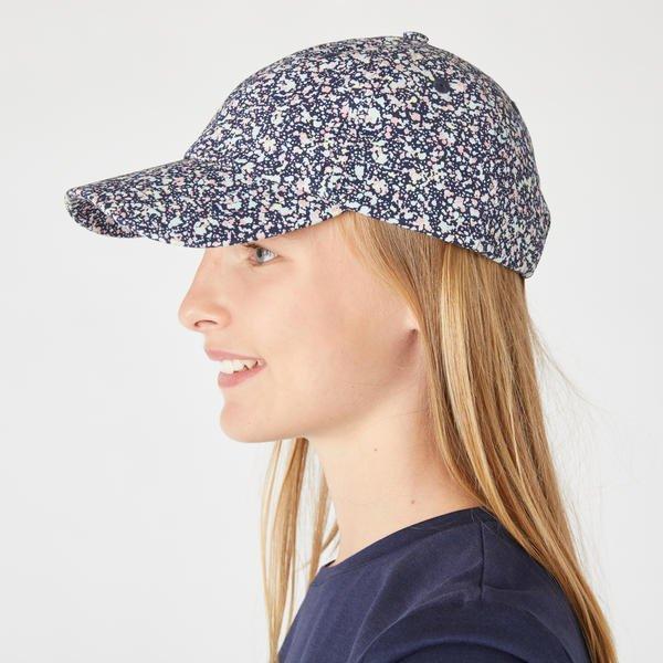 Image of DOMYOS Cap Kinder Print marineblau - ONE SIZE