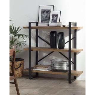 Beliani Regal mit 3 Ebenen aus MDF-Platte Industriell TIMBER  