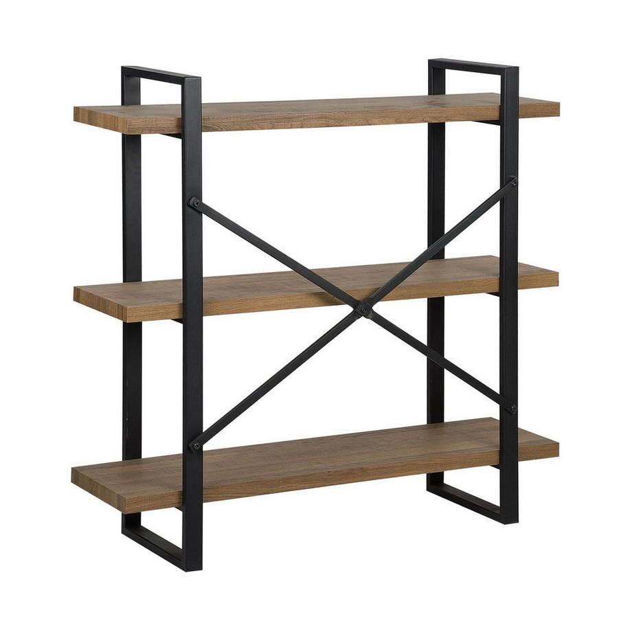 Beliani Étagère à 3 niveaux en MDF Industriel TIMBER  