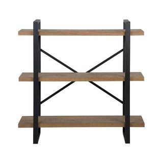 Beliani Regal mit 3 Ebenen aus MDF-Platte Industriell TIMBER  