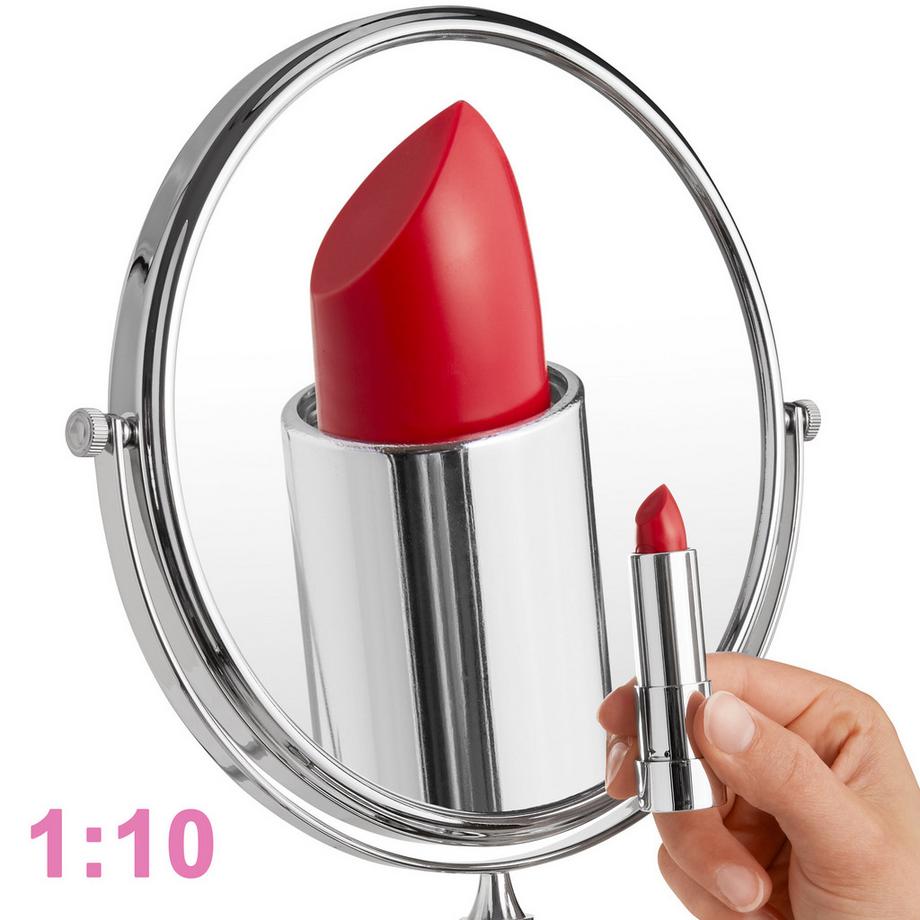 Tectake  Miroir de maquillage  rond et double face 