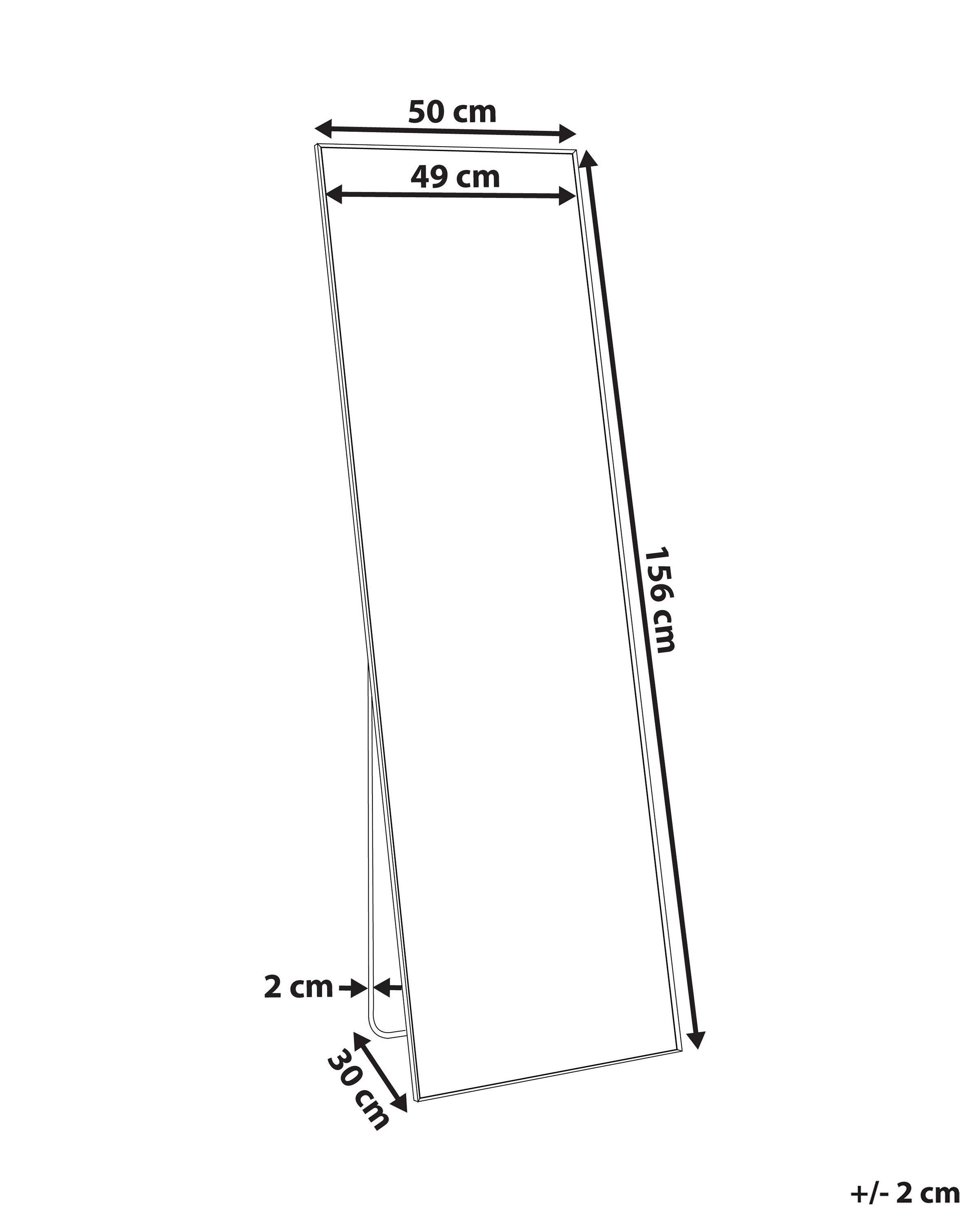 Beliani Standspiegel aus Aluminium Modern BEAUVAIS  