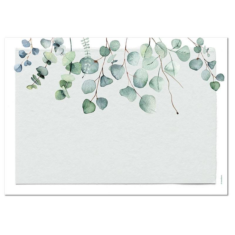 trendform Sets de table en papier EUCALYPTUS 4 x 12 feuilles  