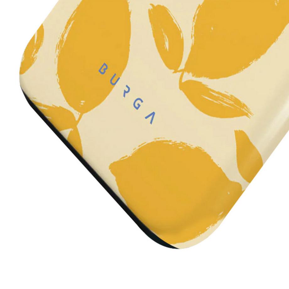 Burga  Custodia MagSafe per iPhone 15 Pro Max Elegante Motivo Lemon Tart 