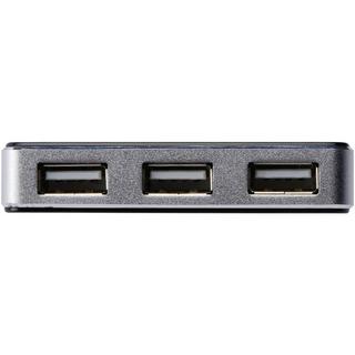 Digitus  Digitus DA-70220 4 Porte Hub USB 2.0 Nero, Argento 