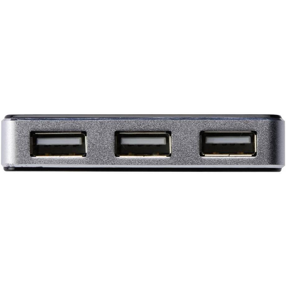 Digitus  Digitus DA-70220 4 Porte Hub USB 2.0 Nero, Argento 