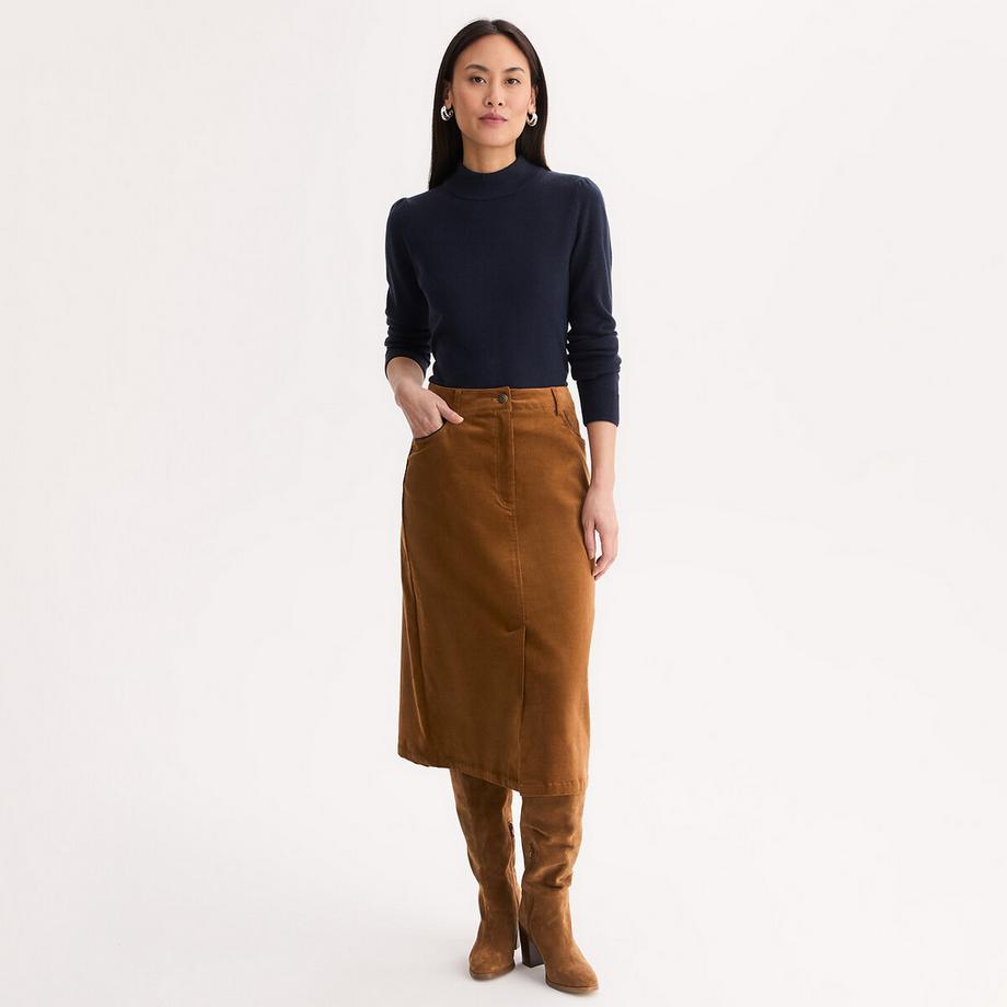 La Redoute Collections Ausgestellter Samtrock  