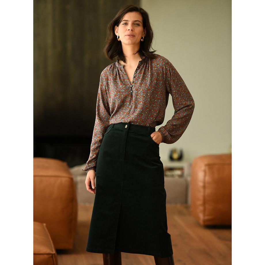 La Redoute Collections Ausgestellter Samtrock  