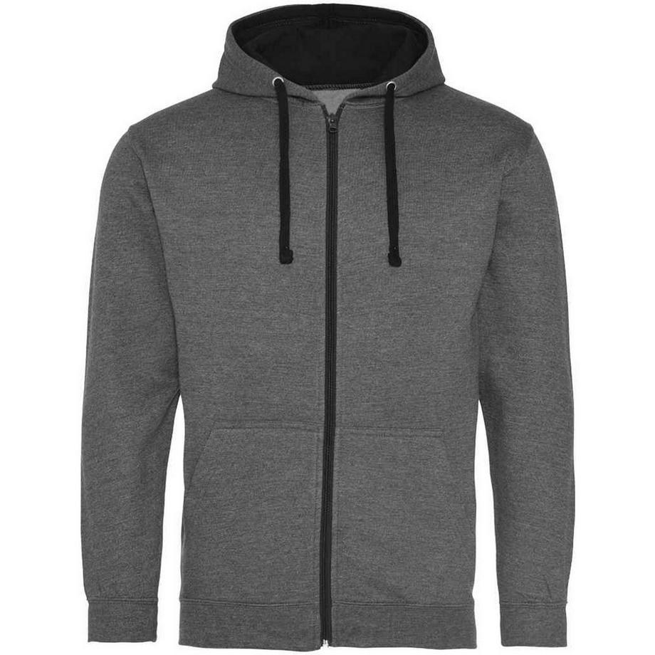 Varsity Hoodie mit durchgehendem Reißverschluss