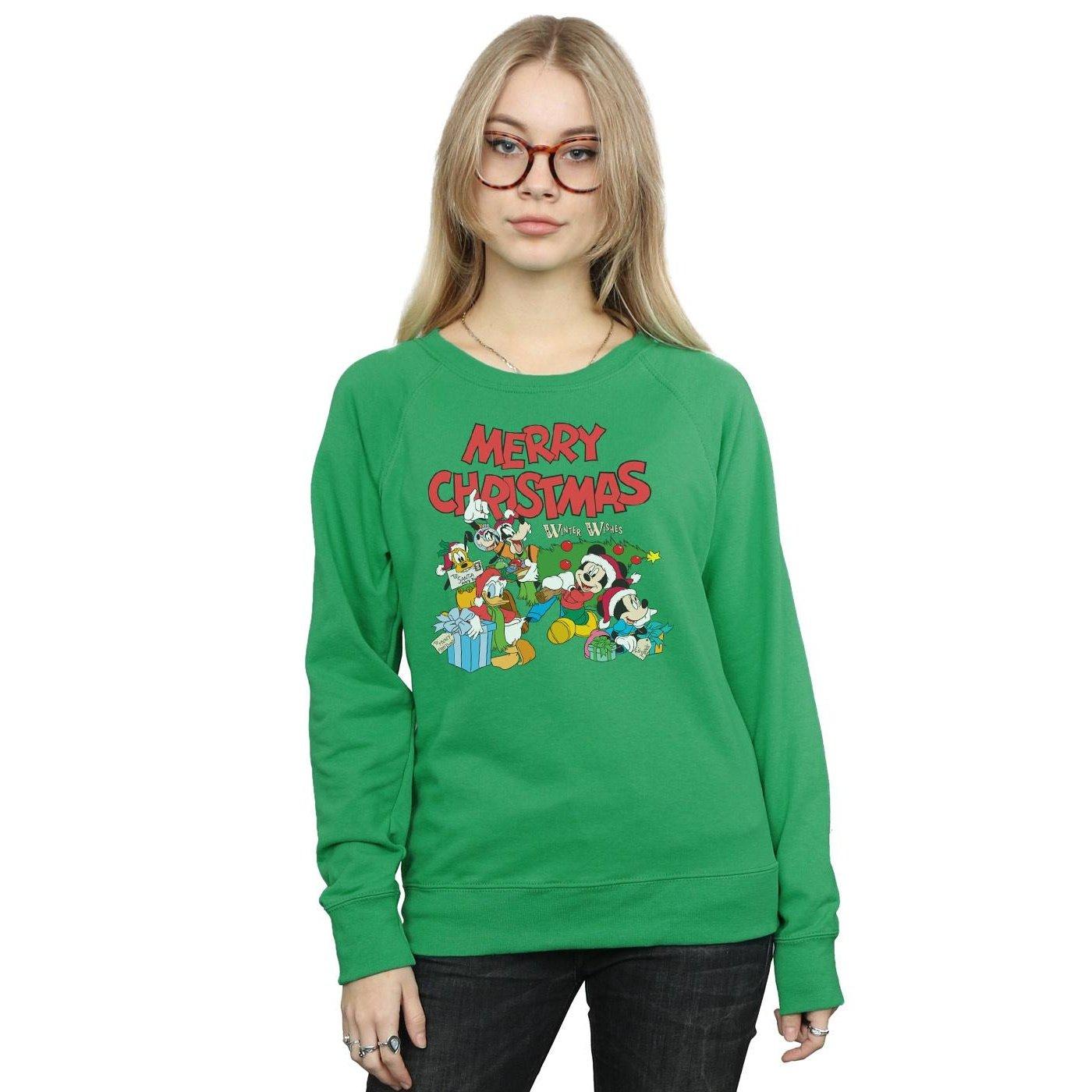 Disney  Mickey Mouse And FriendsWinter Wishes Sweatshirt 