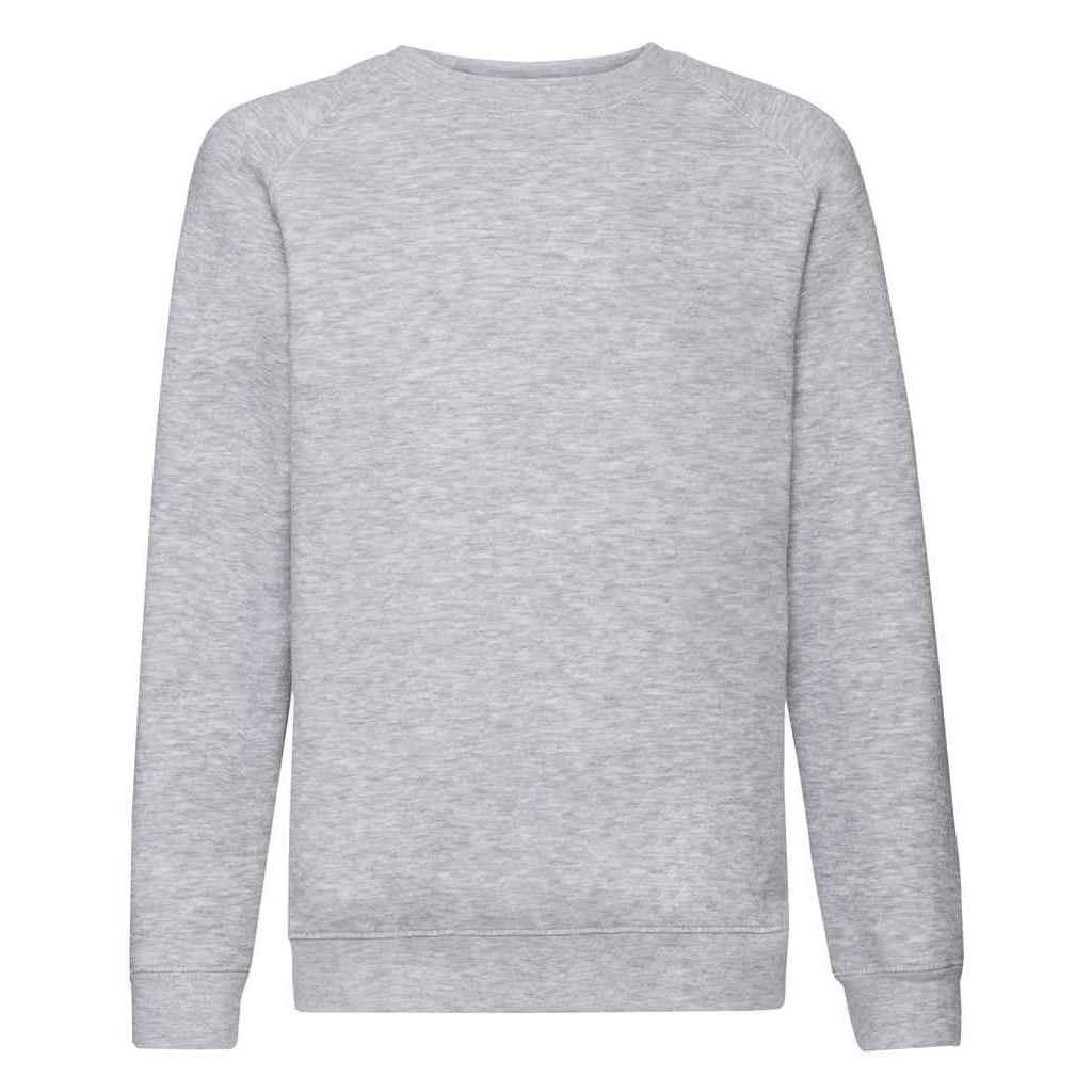 Image of Premium Sweatshirt Raglanärmel Mädchen Grau 152-158
