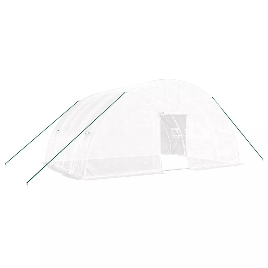 VidaXL - Gewächshaus polyethylen, One Size, Weiss