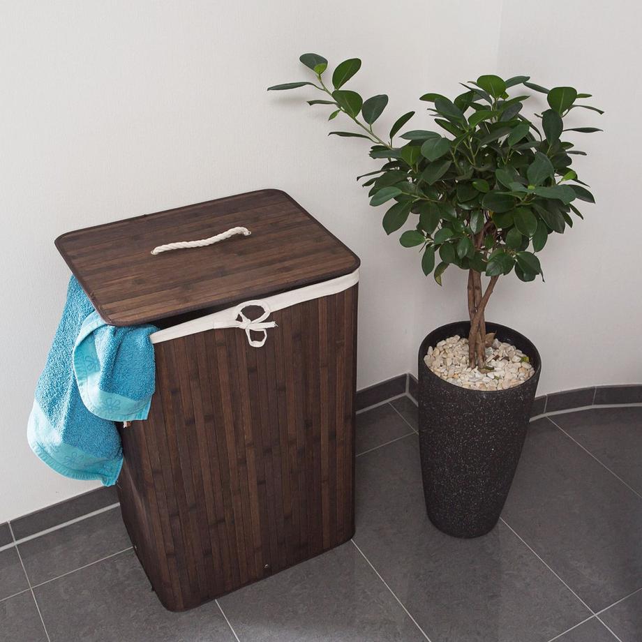 Northix Panier à linge en bambou  