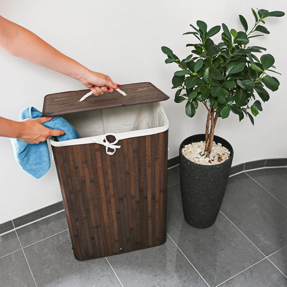 Northix Panier à linge en bambou  