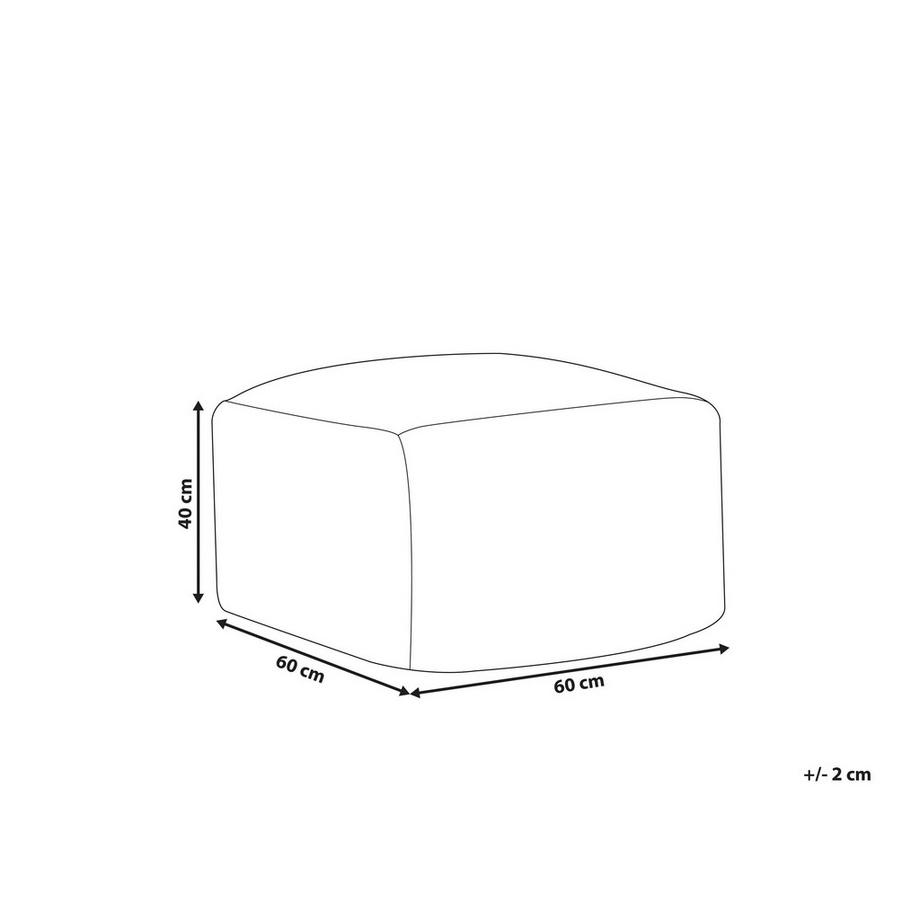 Beliani Pouf aus Wolle Retro MANISA  