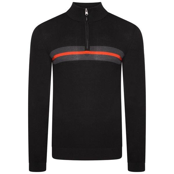 Image of Unite Us Sweatshirt Mit Halbem Reißverschluss Herren Schwarz Bedruckt XL