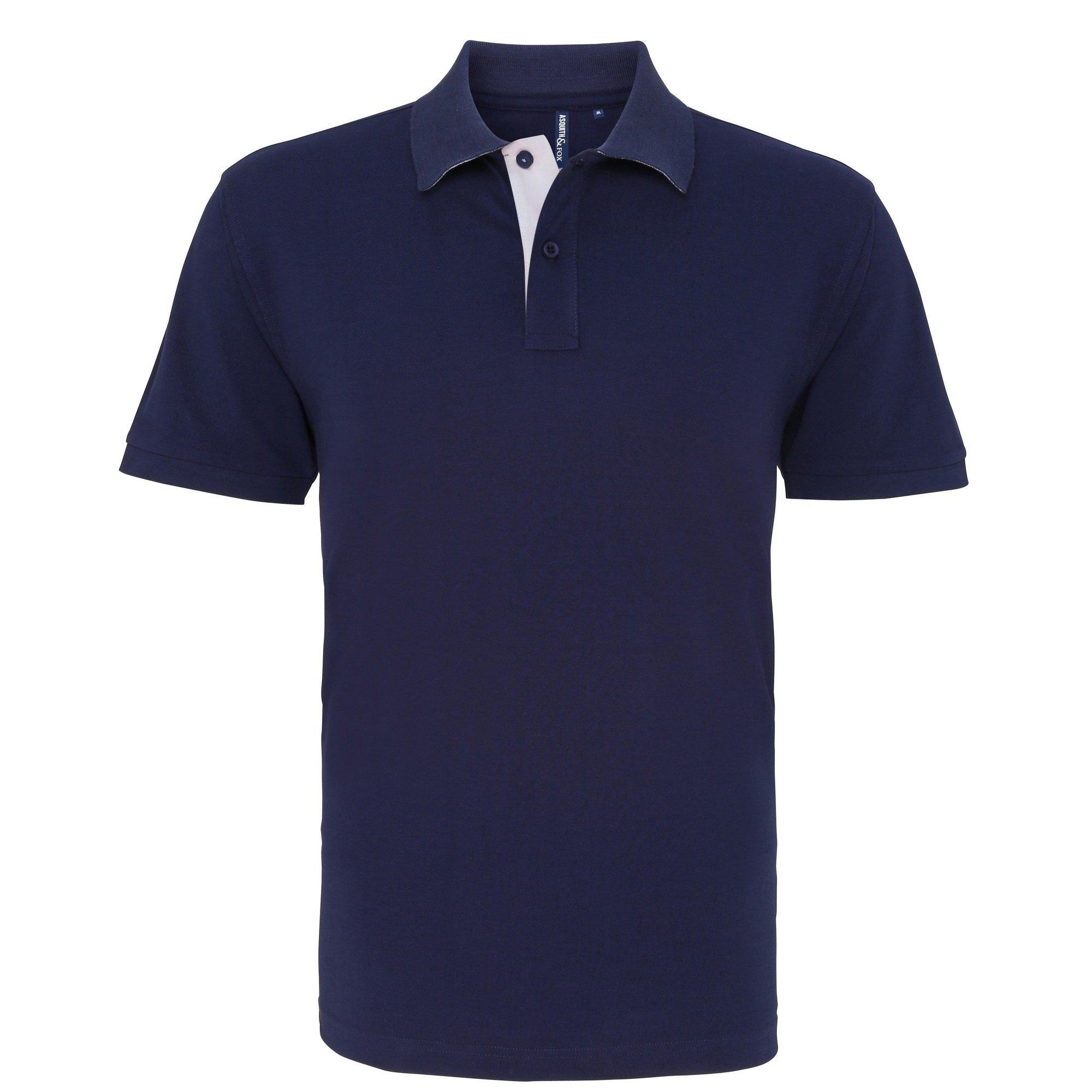 Image of Poloshirt, Kurzärmlig Herren Marine L