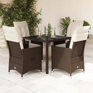 VidaXL set da pranzo da giardino Polirattan  