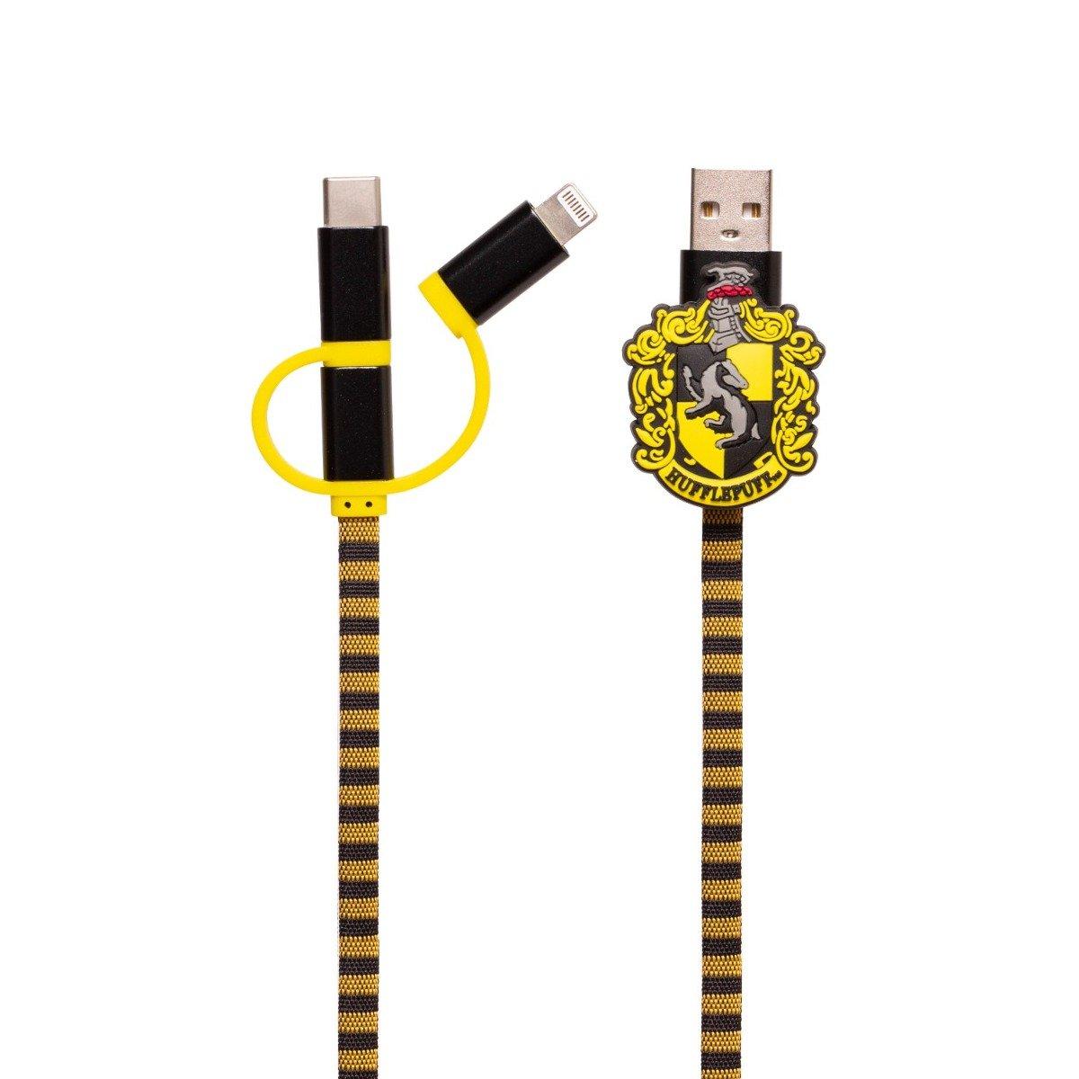 Image of Ladekabel 3in1 Hogwarts Hufflepuff